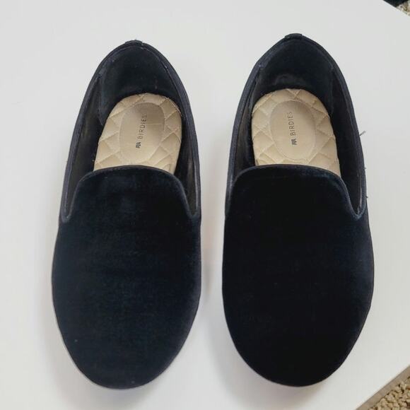BIRDIES THE STARLING LOAFERS IN BLACK VELVET, SZ 9 - Picture 1 of 16